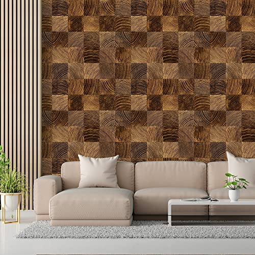 PAPER PLANE DESIGN Self Adhesive Wall Sticker Matte Waterproof Wooden Wallpaper for Door-1 Roll Size 2 X 12 Feet - Image 2