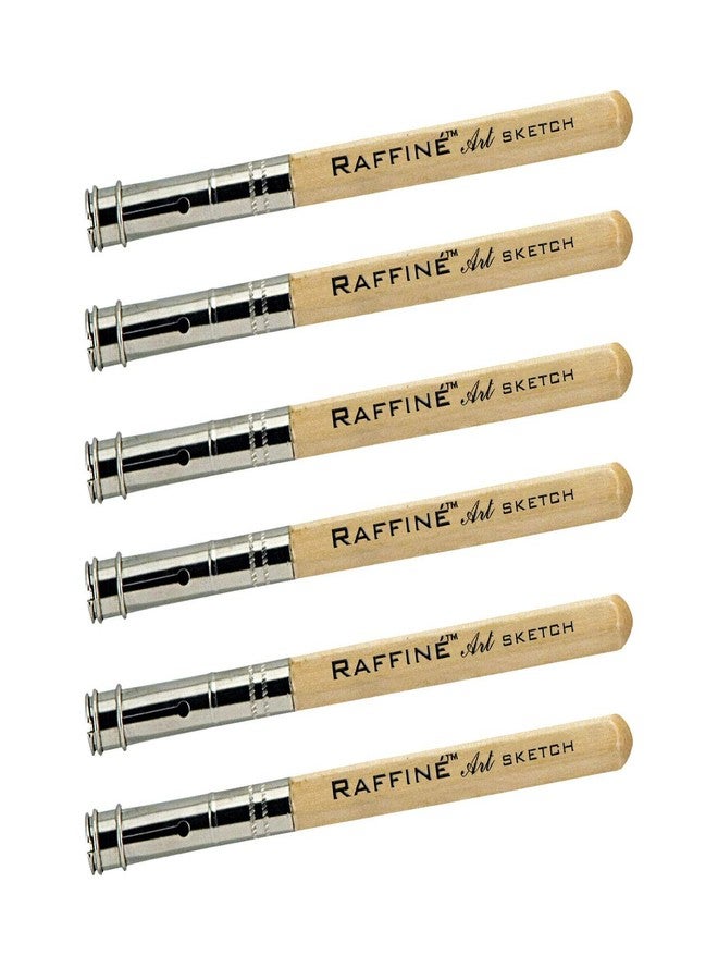 Creative Mark Raffine 6PCS Wooden Handle Pencil Extender Holder Pencil Lengthener Tool 6-Pack - Image 1