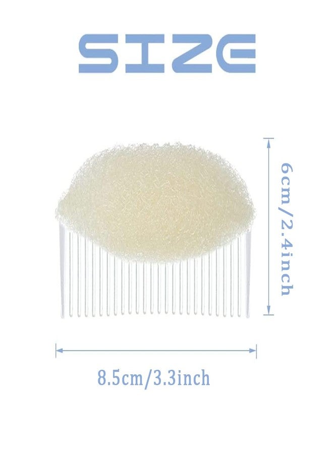 vipolish 2 PCS Bump It Up Volume Inserts Hair Comb Sponge Foam Hair Base Styling Tool Accessories Decoration for Increasing Hair Making Princess Puffy Hairstyle - Image 2