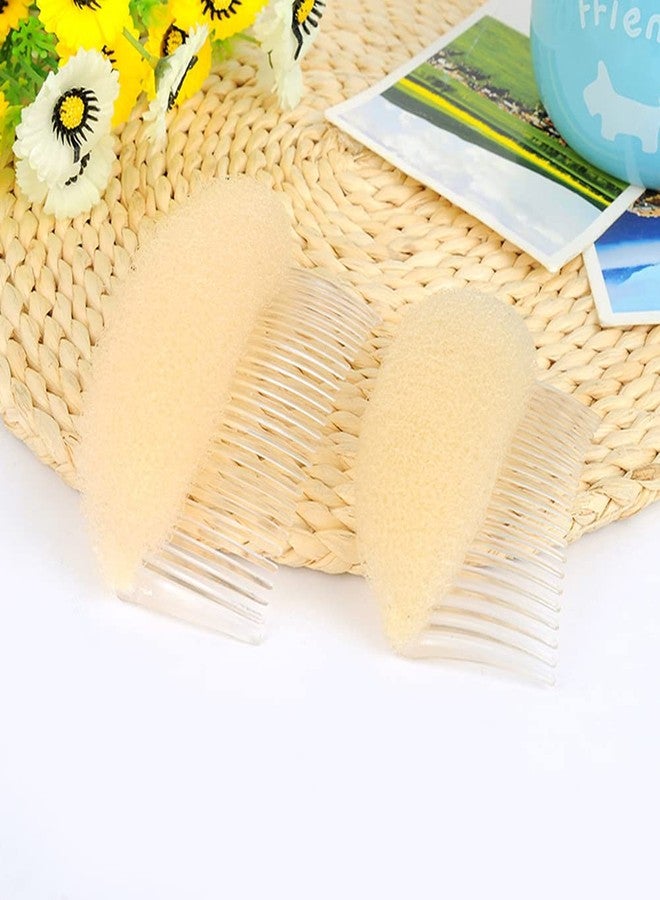 vipolish 2 PCS Bump It Up Volume Inserts Hair Comb Sponge Foam Hair Base Styling Tool Accessories Decoration for Increasing Hair Making Princess Puffy Hairstyle - Image 4