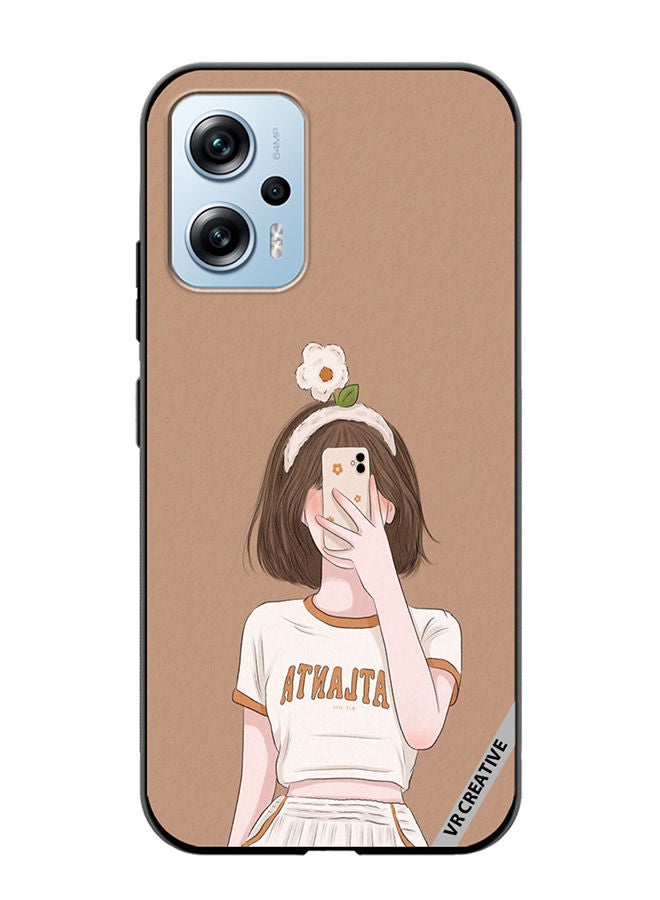 VR CREATIVE Protective Case Cover For Xiaomi Poco X4 GT Flower On Head Design Multicolour - Image 1