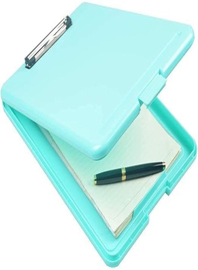 Peeplvalue حامل أوراق/لوحة كتابة بلاستيكية من Peeplvalue بحجم A4، خفيفة الوزن، مع حامل قلم ومساحة تخزين للطلاب والمعلمين - Image 1