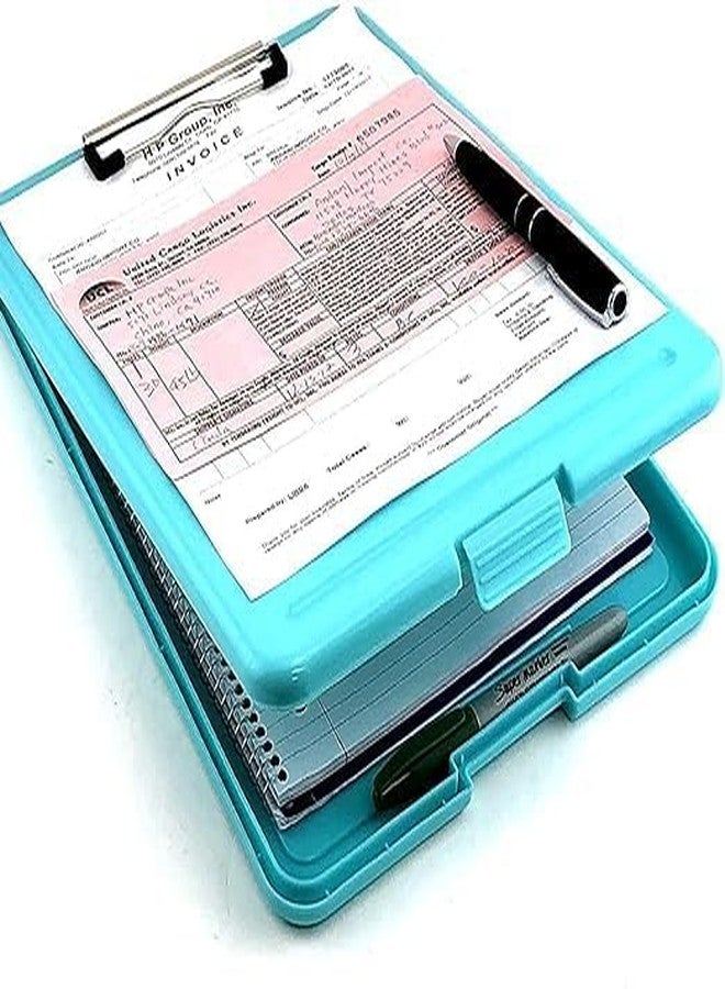 Peeplvalue حامل أوراق/لوحة كتابة بلاستيكية من Peeplvalue بحجم A4، خفيفة الوزن، مع حامل قلم ومساحة تخزين للطلاب والمعلمين - Image 5