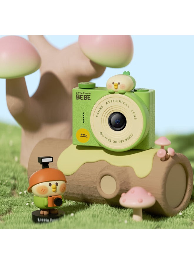 Maqucc Bebe Parrot Collaboration Children's Camera, Mini Digital Camera For Ages 3-6, High-definition Ccd Toy Camera For Students 7-14 Years Old, Birthday Gift For Boys And Girls - Image 1
