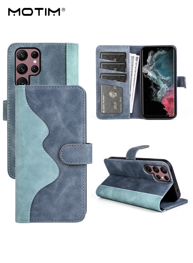 Motim Samsung S23 Ultra Case Wallet Case, Flip Leather S23 Ultra Phone Case, Shockproof Protective Kickstand, Magnetic Detachable with Wallet Card Holder Pocket for Samsung S23 Ultra Cover - Image 1