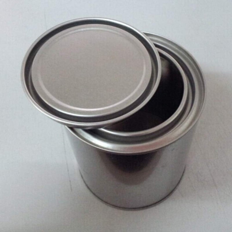 klarako 8pcs Empty Paint Tins Paint Storage Containers with Lids Iron Round Paint Can for Home Office 0.3L - Image 5