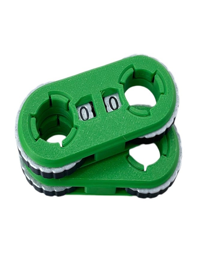 XJPONGC 2 Pack MTG Life Counter 2 Ring (Green) - Image 1