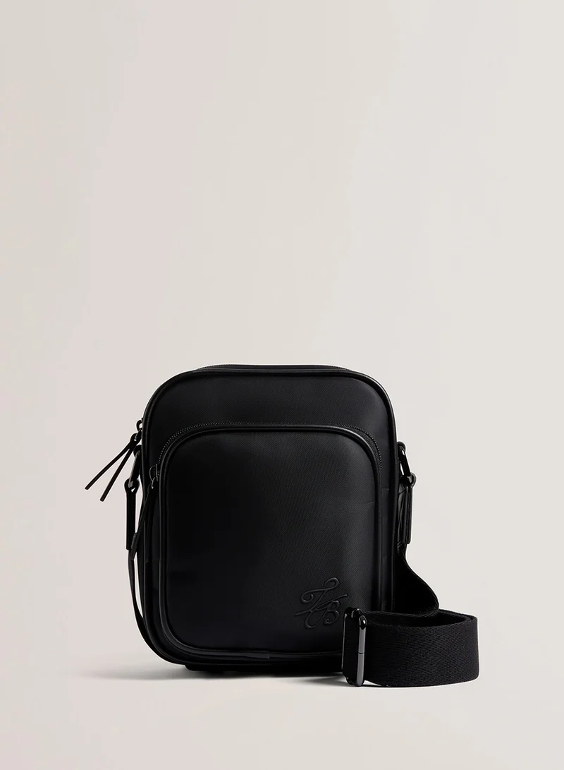 Ted Baker Nelvin Nylon Tb Script Flight Crossbody