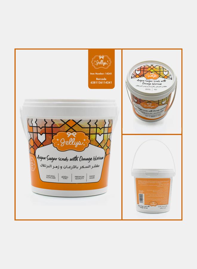 Jellys Argan Sugar Scrub with Orange Blossom - Image 1