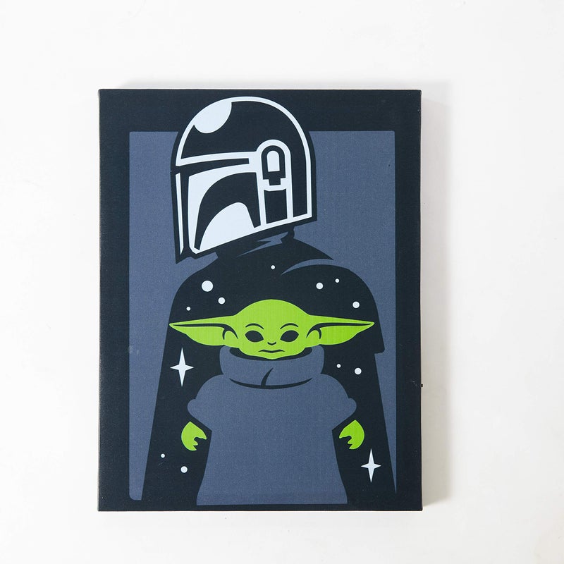 Idea Nuova Star Wars: The Mandalorian featuring The Child LED Canvas Wall Art  15.75 ""x11.5 ""