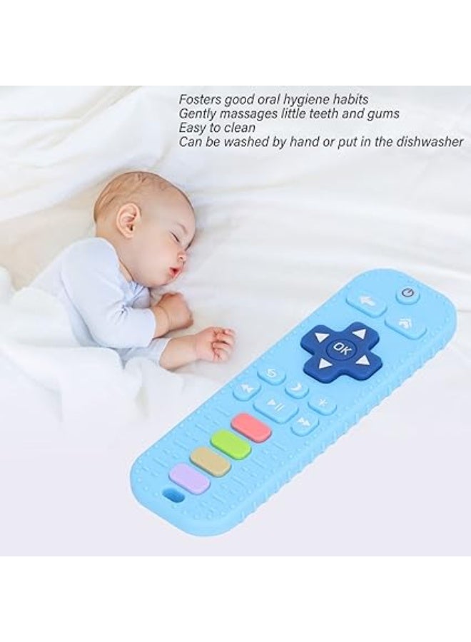MUMS PLANET Baby Teether Toy in Remote Control Shape – Safe Silicone Teething Toy for Infants – Lightweight and Easy to Carry – Educational Baby Toy for Color Learning – Safe Sensory and Motor Skill Development Toy - Image 5