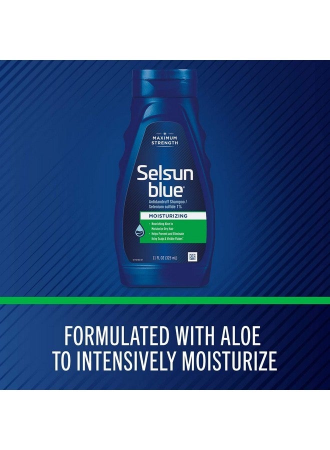 Selsun Blue Moisturizing Anti-dandruff Shampoo with Aloe, 11 fl. oz., Selenium Sulfide 1% - Pack of 2 - Image 3