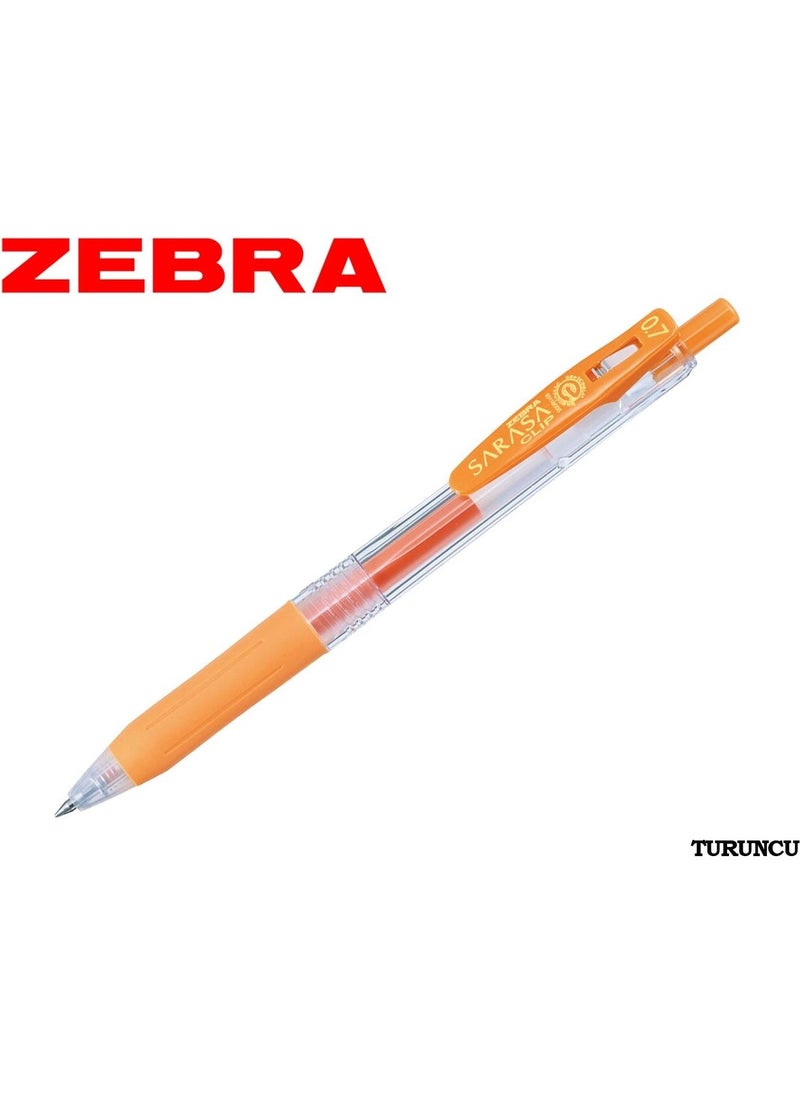 ZEBRA - Sarasa Clip 0.7 mm Press Gel Pen Orange - Image 1