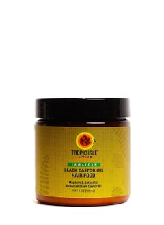 Tropic Isle All Natural Black Castor Oil Hair Food | moisturize, thicken, strengthen & increase hair growth | Traditional Handmade Jamaican Black Castor Oil | Strong hair roots, scalp & hair growth - 4oz  - Image 1