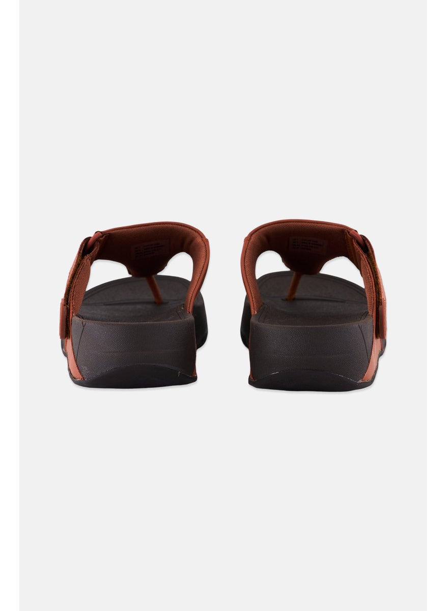 FitFlop Men Trakk II Slip On Sandals, Brown  - Image 2