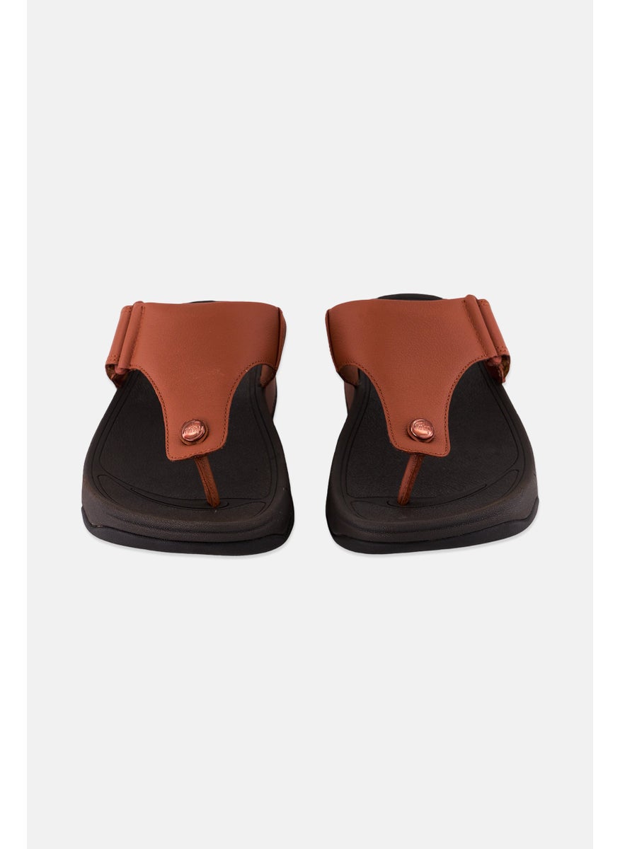 FitFlop Men Trakk II Slip On Sandals, Brown  - Image 4