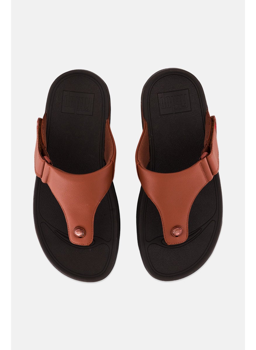 FitFlop Men Trakk II Slip On Sandals, Brown  - Image 3