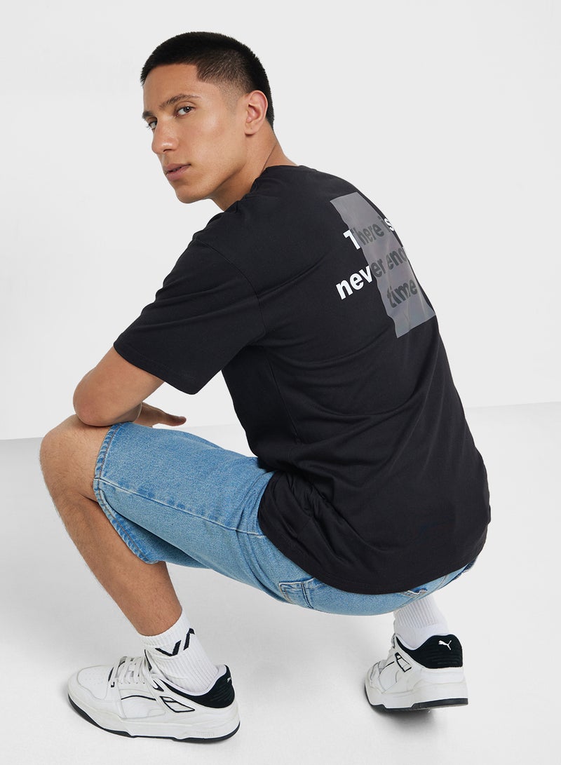 Seventy Five Oversized Crew Neck T-Shirt - Image 4