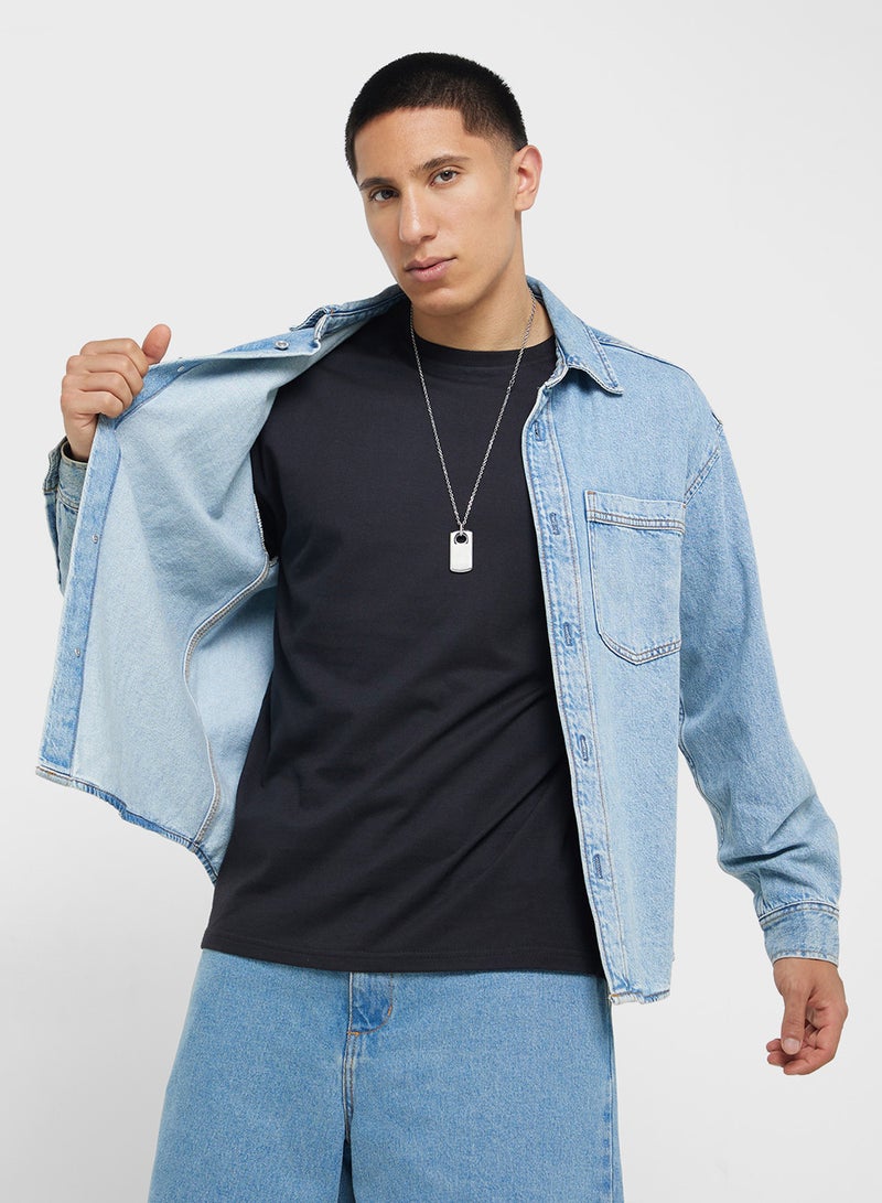 Seventy Five Oversized Crew Neck T-Shirt - Image 2