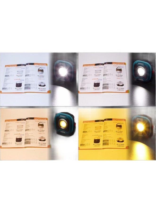 Sanlux شانيليشي C1500 ضوء عمل LED، ضوء تخييم فائق السطوع لجميع التضاريس، إضاءة خارجية لإصلاح السيارات والصيانة ومواقع التخييم - Image 1