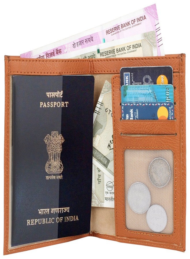 MarkQues Tan Travel Passport Case Holder Wallet (VIC-4404) - Image 2