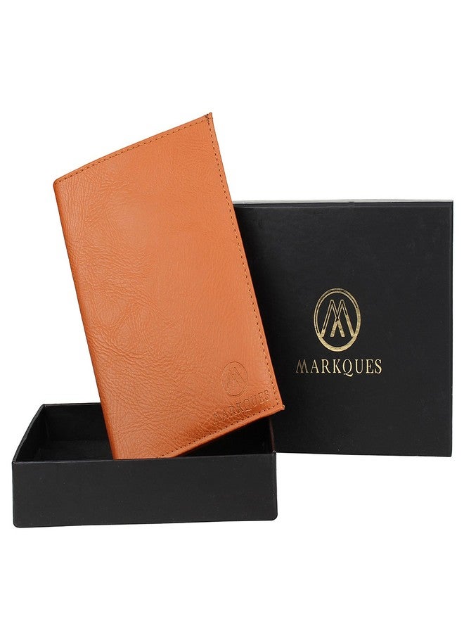 MarkQues Tan Travel Passport Case Holder Wallet (VIC-4404) - Image 5