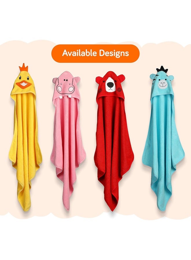Luvlap Hooded Baby Bath Towel for New Born, Super Soft, Made with Super Soft and Highly Absorbent 100% Zero Twist Cotton, Can be Used for Baby Swaddling (Yellow Chicken) - Image 4