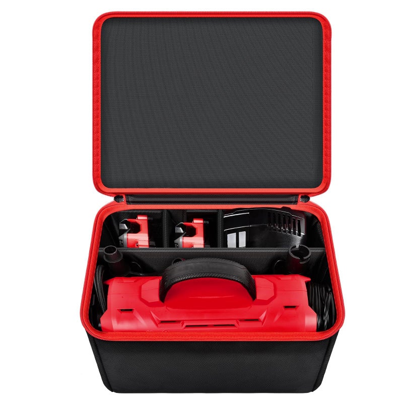 Air Compressor Bag Compatible with Craftsman V20 Tire Inflator CMCE520B Tire Inflator Case Travel Carrying Storage Holder Portable Organizer for Craftsman 20v Batteries and Charger Box Only