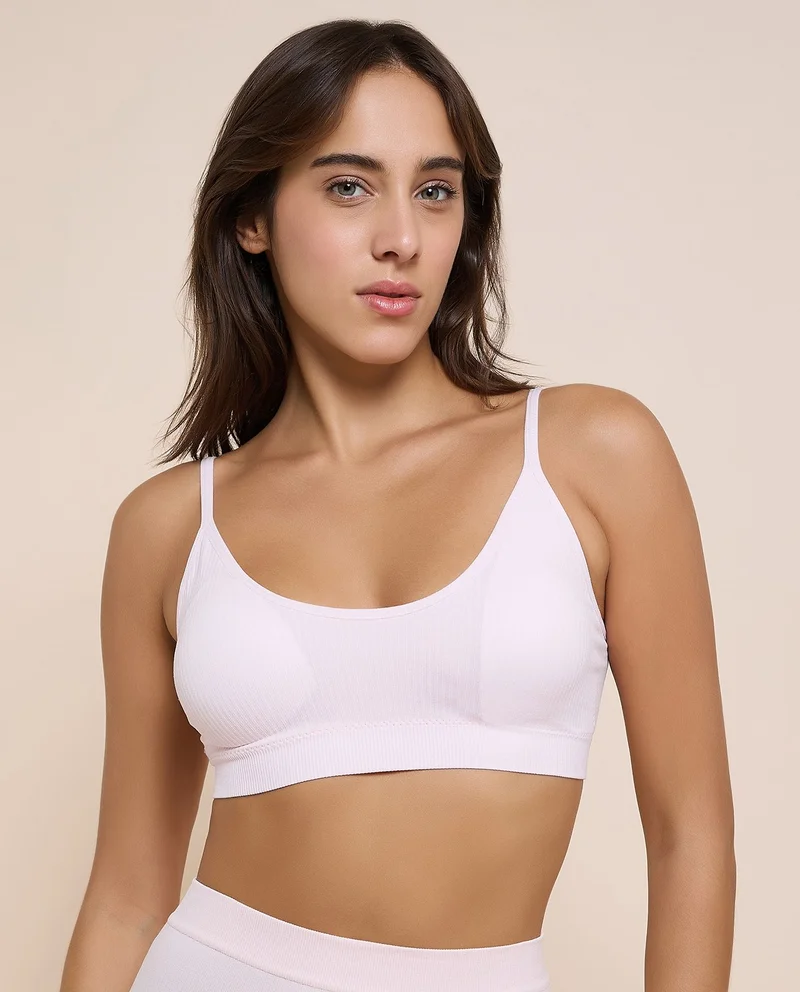 R&b  2 Pack Ribbed Padded Sports Bra for Women | Best Price UAE
