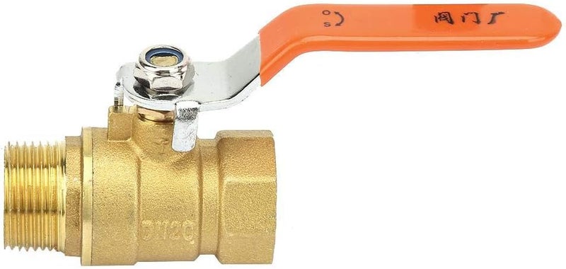 Focket Ball ValveDN20 34 inch Thread Male and Female Brass Pipe Versatility Antirust Ball Valve Shut Off Switch Control HandleExtensive Industrial Use - Image 1
