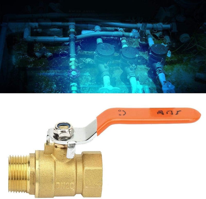 Focket Ball ValveDN20 34 inch Thread Male and Female Brass Pipe Versatility Antirust Ball Valve Shut Off Switch Control HandleExtensive Industrial Use - Image 3