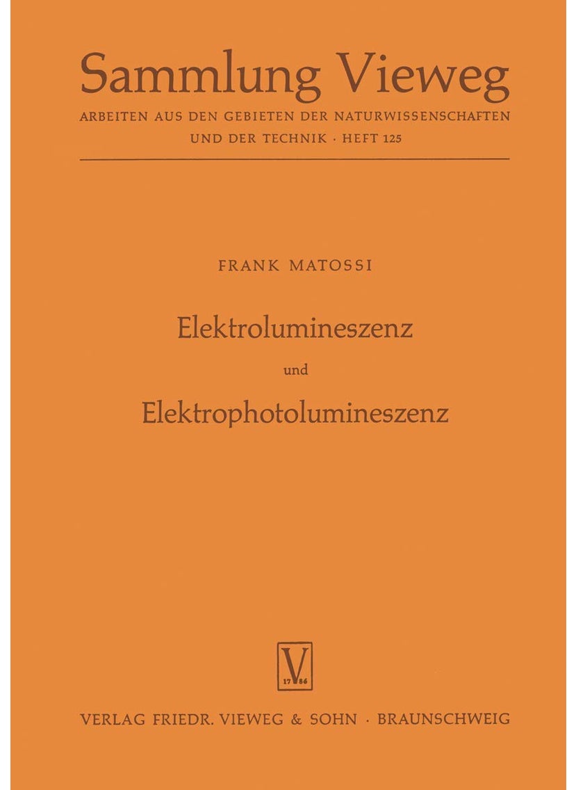 Elektrolumineszenz und Elektrophotolumineszenz 