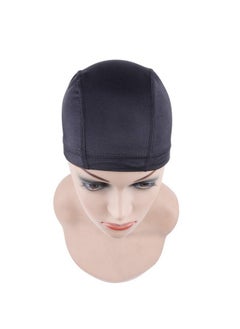 yantaisiyu 5 Pcslot Black Dome Caps Wig Caps For Making Wigs Stretchable Hairnets Wig Cap With Wide Elastic Band (Dome Cap M)  - Image 5