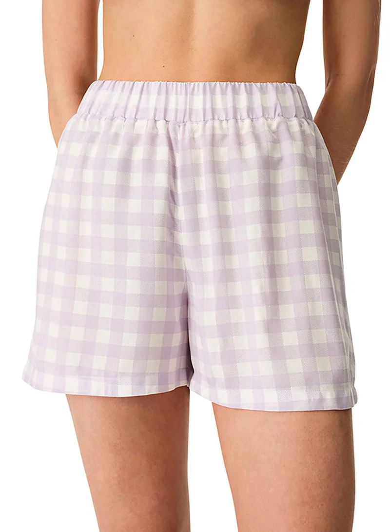 Penti Women's Viscose Lounge Sweet Day Shorts - Lilac