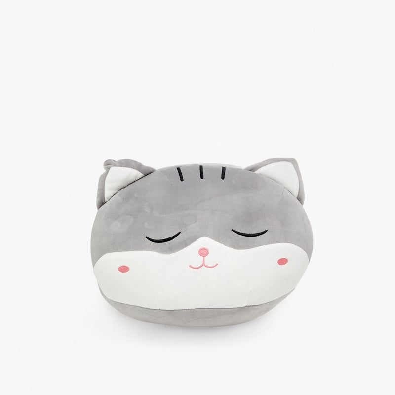 LIFESTYLE Cat Face Decorative Cushion for Kids - Image 1