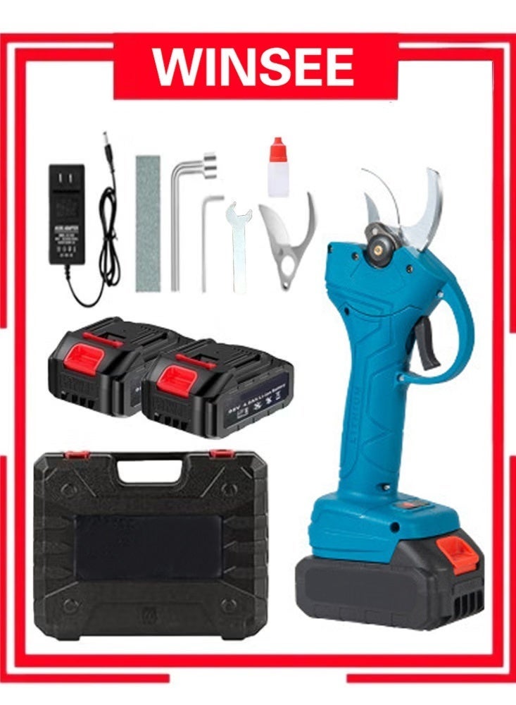 WINSEE Cordless professional electric pruning machine, with a maximum cutting diameter of 30 millimeters, suitable for gardens and orchards - Image 1