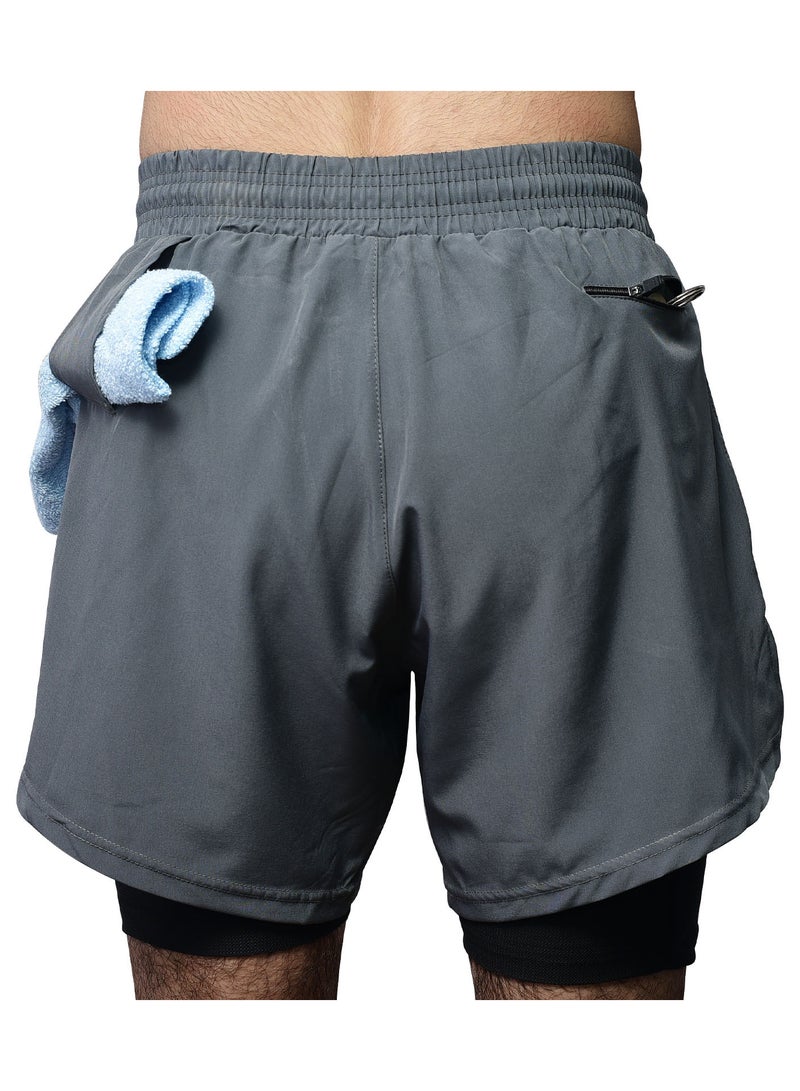 Spall Running Shorts Hanging Towel Pocket Latest Style For Fitness Athletic Gym Exercise Jogging Cycling Workout Active Training Ideal For Men Women - Image 3