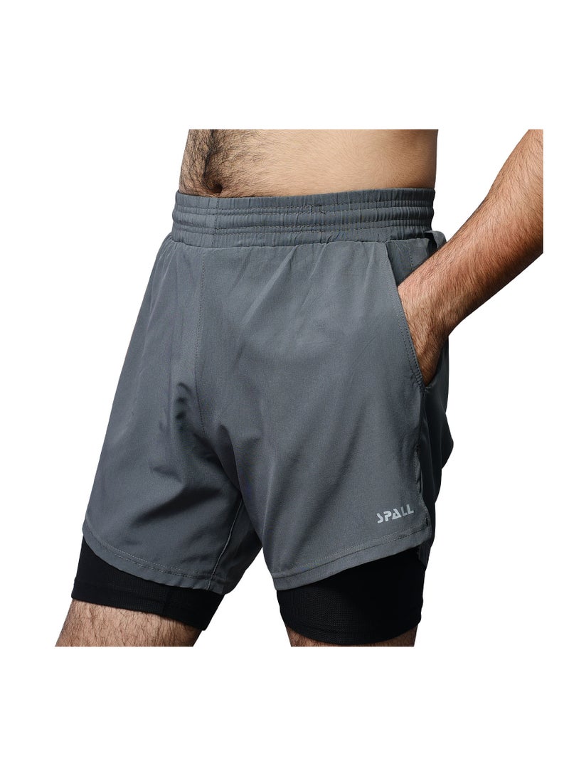 Spall Running Shorts Hanging Towel Pocket Latest Style For Fitness Athletic Gym Exercise Jogging Cycling Workout Active Training Ideal For Men Women - Image 2