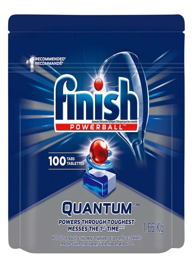 Finish Quantum Powerballs Dishwashing Detergent Gel Tabs 3.52 Lb, 100 Tabs - Image 1