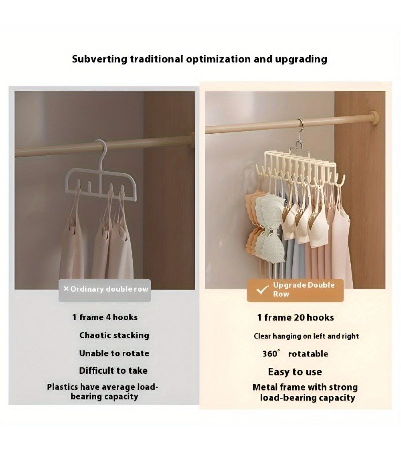 Underwear Organizer With 20 Hooks Plus Yoga Top And Storage Box - Image 2