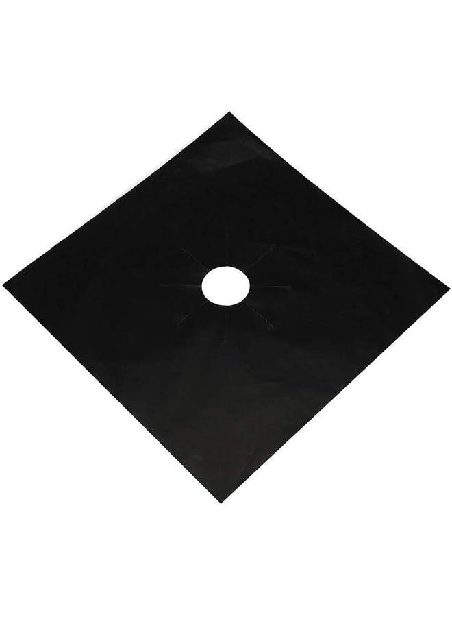 إيروريكس أغطية شعلات الموقد مكونة من قطعتين، سميكة مزدوجة وقابلة لإعادة الاستخدام، غير لاصقة ومقاومة للحرارة، بطانات شعلات قابلة للقطع للمطبخ وسهلة التنظيف، مقاس 10.6 بوصة × 10.6 بوصة، أسود - Image 5