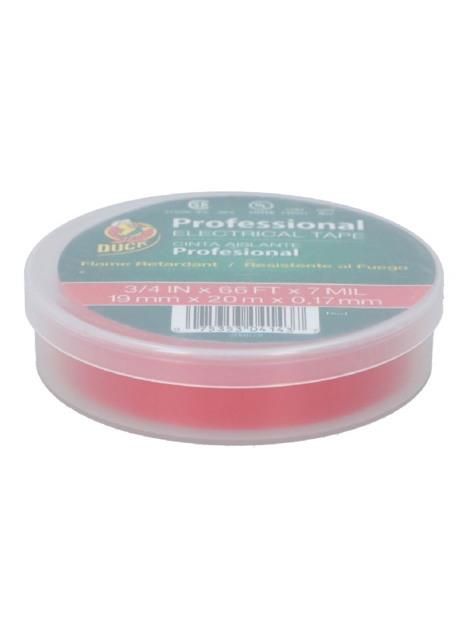 Duck Professional Grade Electrical Tape Red 3/4 Inch x 66ft 300878 - Image 2