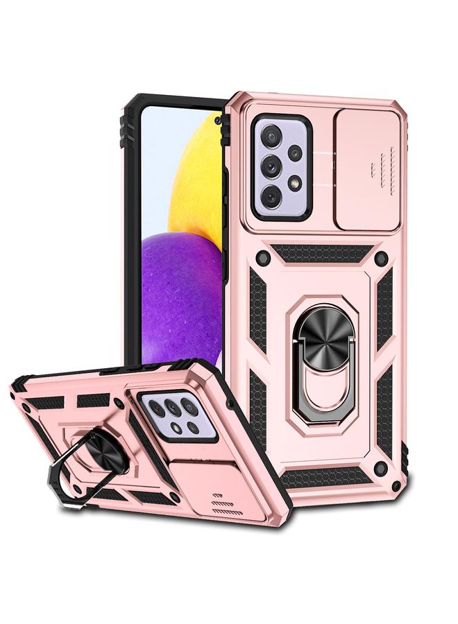 اس-توب جراب لهاتف Samsung Galaxy A52 5G / 4G مع حامل كاميرا منزلق - Image 1