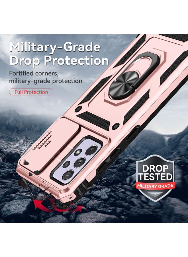 اس-توب جراب لهاتف Samsung Galaxy A52 5G / 4G مع حامل كاميرا منزلق - Image 5