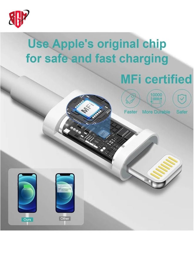 BGM "20W USB-C Wall Charger Set: 2-Pack with 6FT Fast Charging Cable, Compatible with iPhone 14/13/12/11 and iPad Pro"  - Image 3