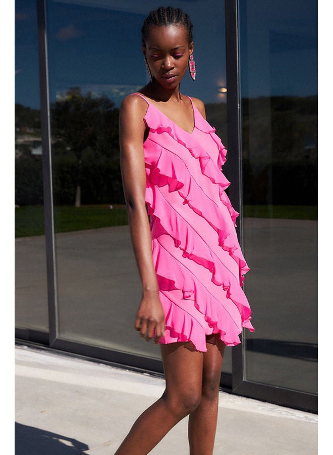 BSB Mini dress with ruffles - Gold label - Image 3