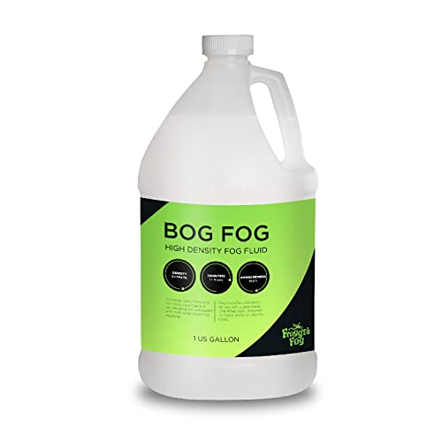 froggys fog Froggy's Fog Bog Fog Juice, High-Density, Long-Lasting Fog Fluid for Water-Based Fog Machines, Perfect for Professional and Home Haunters, Theme Parks, and Lighting Designers, 1 Gallon - Image 1