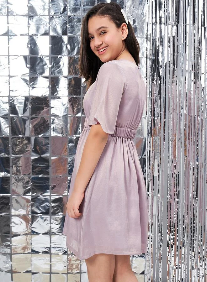 Stylo Bug Gathered Waist A-Line Dress