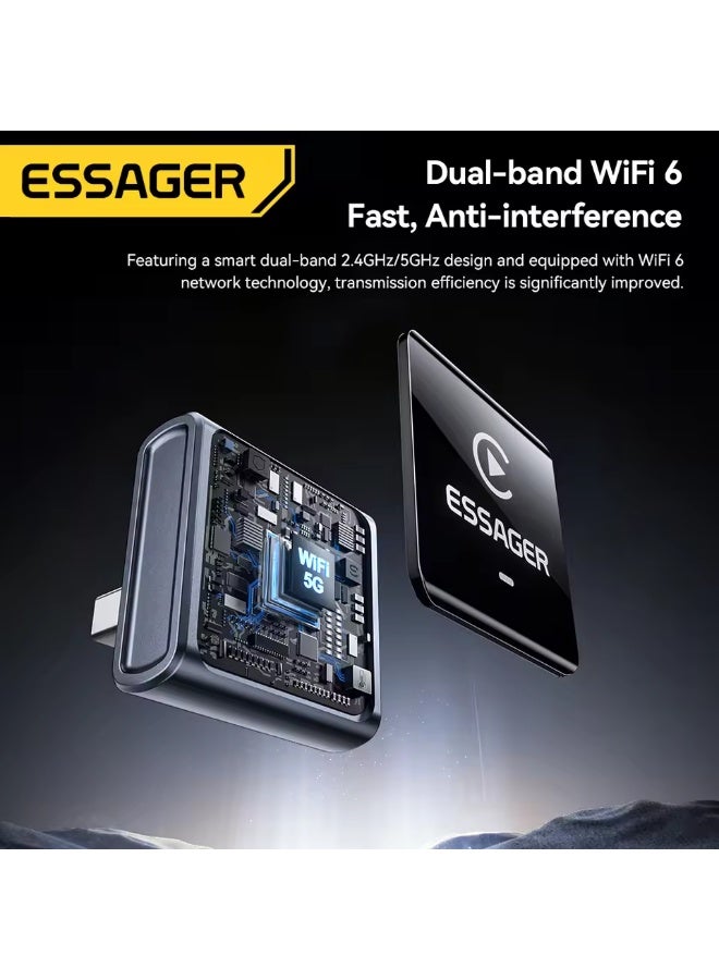 Essager USB Wireless CarPlay Adapter for Android iPhone 2 in 1 Wireless Adapter Plug and Play Auto Connect Mini Car Smart Box - Image 5