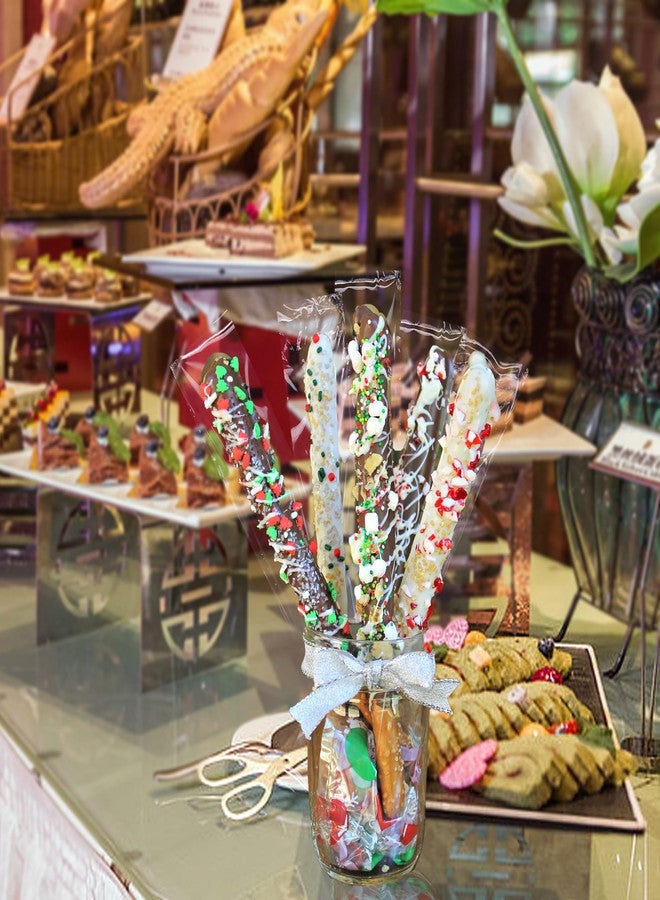 ١٠٠ كيس سيلوفان ذاتي الإغلاق: ٢ × ١٠ بوصات، أكياس بريتزل شفافة قابلة لإعادة الإغلاق، أكياس فردية لتعبئة حلوى مثلجة، مصاصات، وبسكويت - Image 4